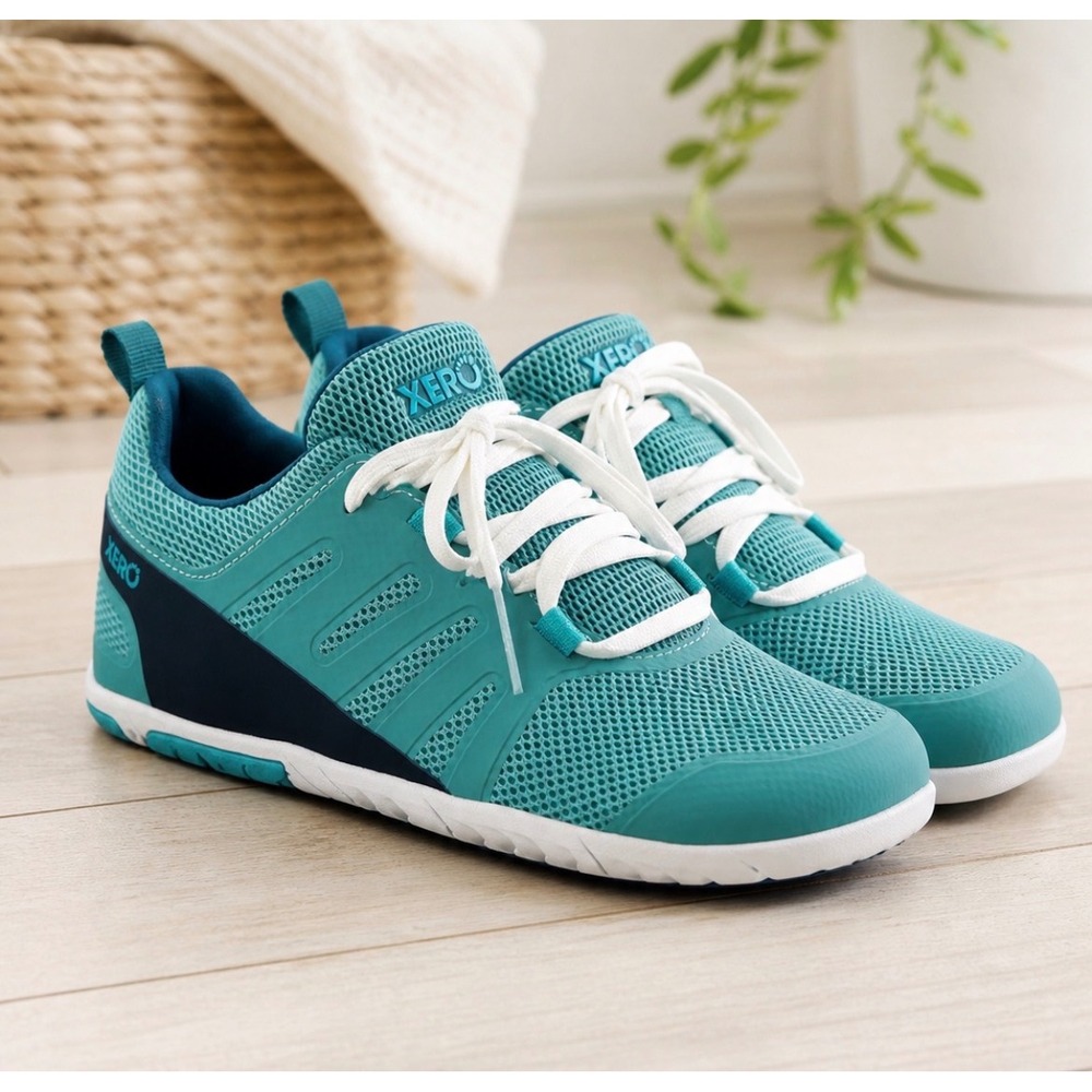 Xero Shoes Forza Runner Women 7.5 Teal Minimalist Barefoot Running Outdoor walk